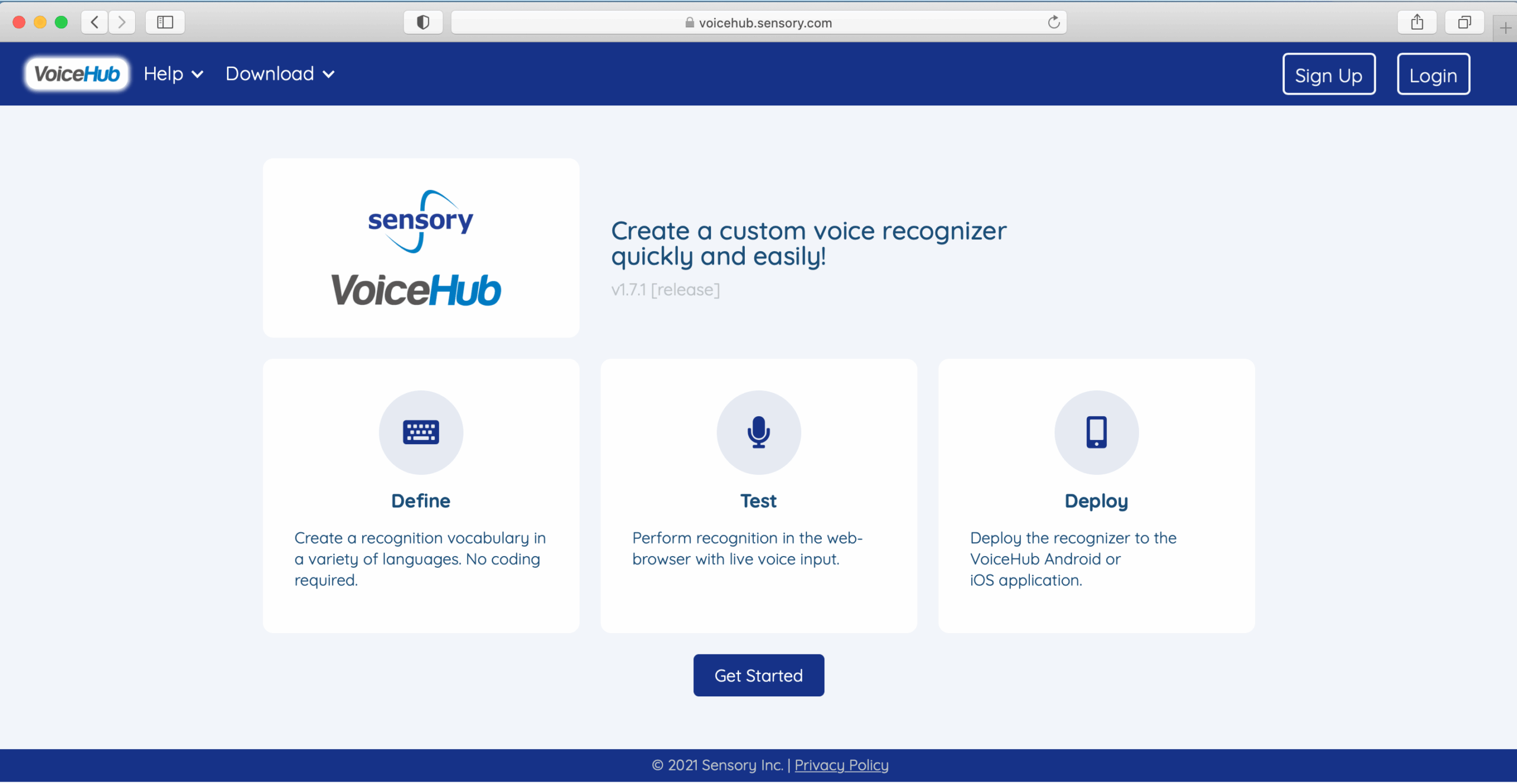 Sensory’s VoiceHub Refresh and Update