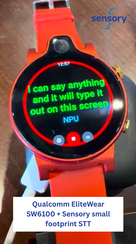 Qualcomm + Sensory STT Smartwatch